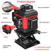 Multifunctional 16 Lines Laser Level 3 Degrees  Self-leveling Machine Rechargeable Lithium Battery Leveling