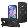 Роскошный черный чехол из углеволокна с защитой от падений для Note 13 Note 14 Pro Plus, складная подставка, мягкая магнитная крышка, чехол для Note 13 Pro, Note 14