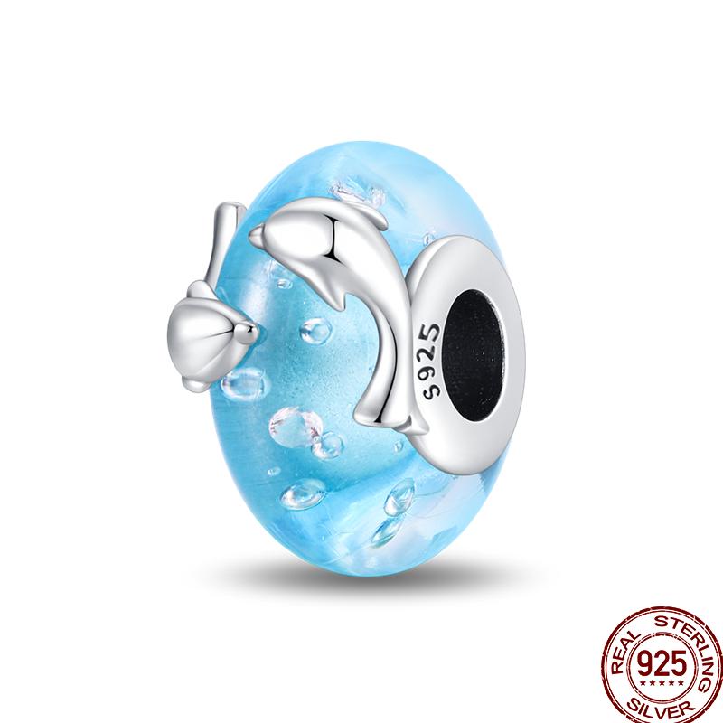 Медный пляж Океанский отпуск Напиток Шарм Морская звезда Бусины Подходят для Пан Оригинальный браслет Сделай сам Праздничные украшения Подарок