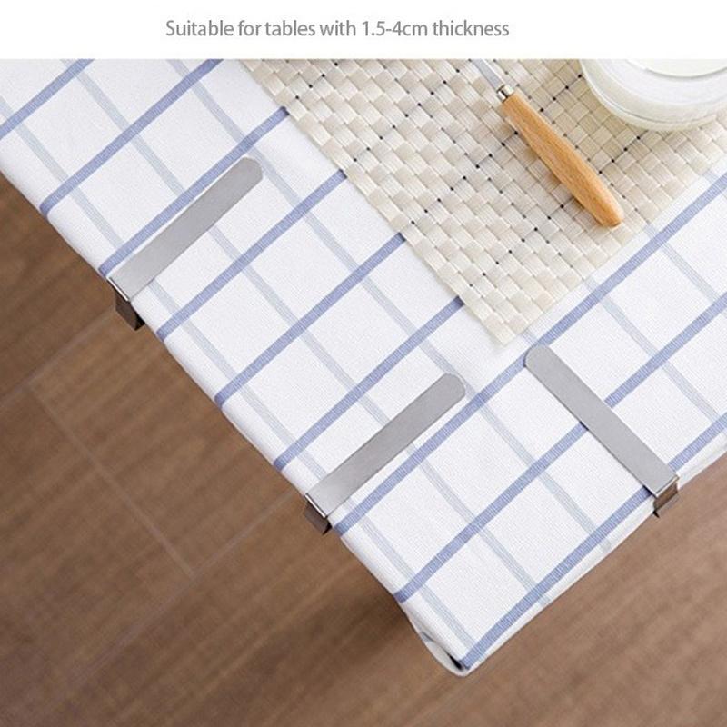 8/12 шт. Нескользящий зажим для скатерти из нержавеющей стали