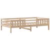 VidaXL Cadre de lit 90x190 cm Bois de pin massif, meuble de chambre à coucher, sommier, lit en bois, lit, lit simple, cadre 846979