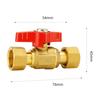 Union Ball Valve 1/2" -3/4" Brass Double Female and Male Thread Valve Water Pipe Switch Gas Straight To Tap Water