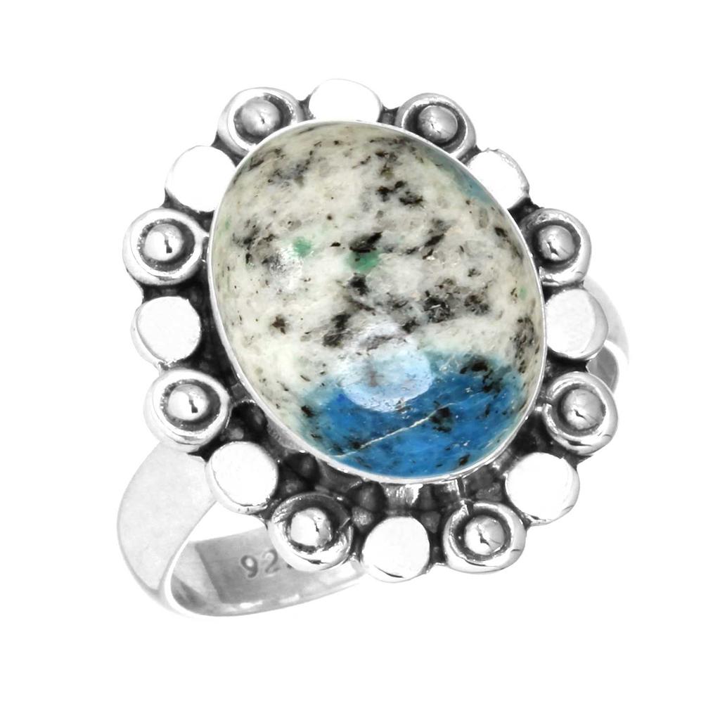 Кольцо из стерлингового серебра 925 пробы Женское с драгоценным камнем Ручной работы Ювелирное изделие Подарок на Новый год Сумасшедший кружевной агат Далматин Дендрит Опал Эвдиалит Говлит К2 Яшма Солитер
