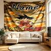 Custom Name Personalized Dragon Ball Print Tapestry, Wall Art Decor, Bedroom, Dorm, Apartment, LivingRoom, Party Backdrop, Gift for Birthday