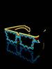 Wireless El Luminous Glasses Disco Luminous Led Online Celebrity Sunglasses Pixel Ktv Bar Atmosphere Concert Flash.