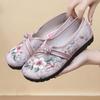 Женские повседневные мягкие холщовые мокасины, удобная обувь для вождения, легкая нескользящая модельная обувь для женщин, дышащая рабочая обувь на плоской подошве с низким верхом