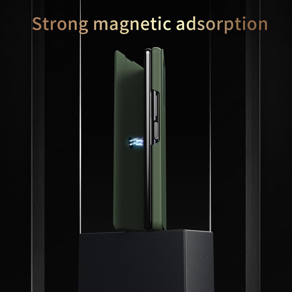 For Samsung Galaxy Z Fold7 5G Case Kevlar Texture Leather+PC Stand Phone Cover