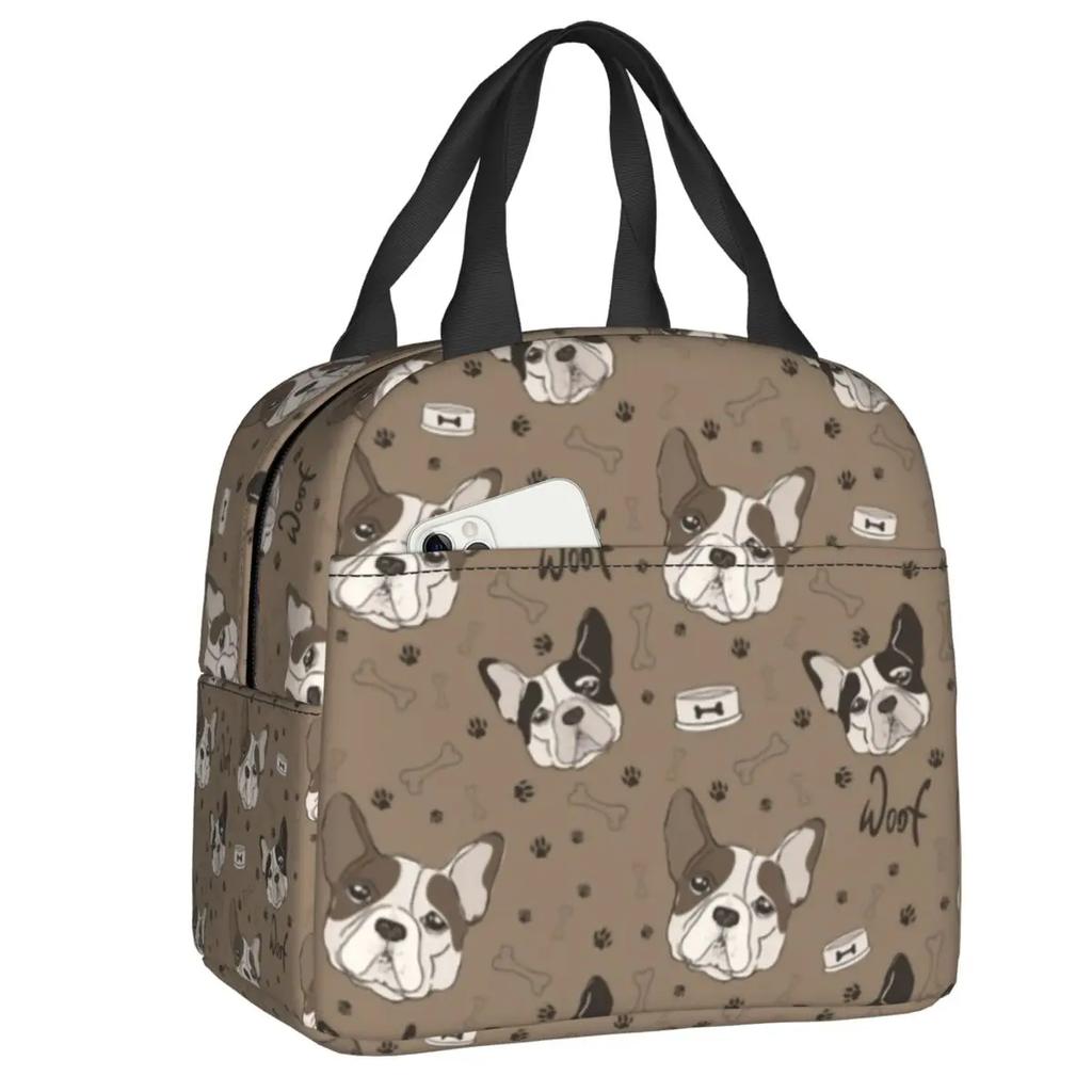 Французский бульдог термосумка для обеда для женщин герметичная французская собака любительница холодильника термосумка для обеда офис работа школа