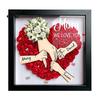 Bedroom Photo Display Personalized Mommy I Love You Flower Shadow Box Custom Names Holding Hands Frame Living Room Wall Decor Gifts for Mom