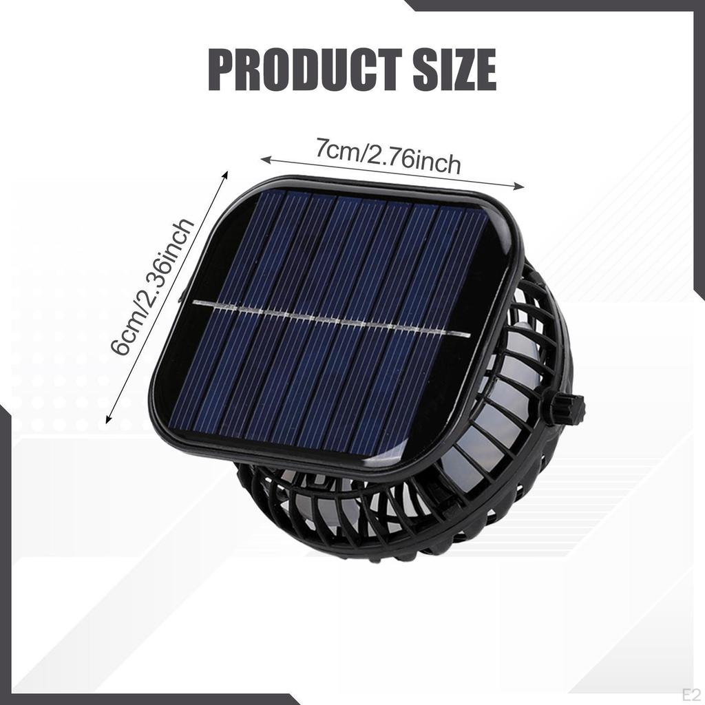 Outdoor Hat Solar Fan Compact Personal Cooling Device for Hiking And Travel