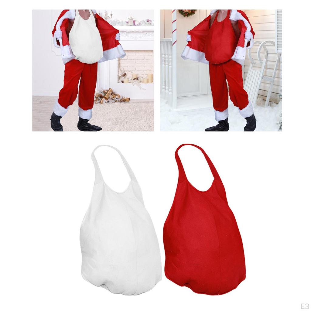 Поддельный живот Санта-Клауса, забавный набитый живот для костюмированной вечеринки на Хэллоуин