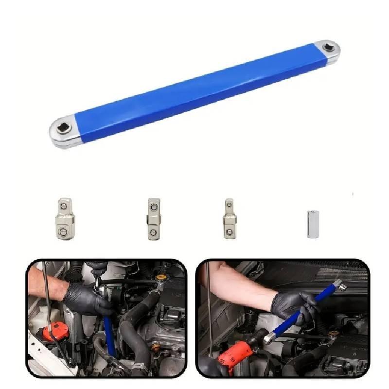 High Carbon Steel 15-inch Offset Extension Wrench Multi-functional Adjustable Tool