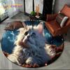 3D Мистический Солнце Луна Таро Мандала Магический Круглый Ковер Коврик для Гостиной Спальни Детской Игровой Комнаты Декор, Коврик для Зоны Питомцев Нескользящий