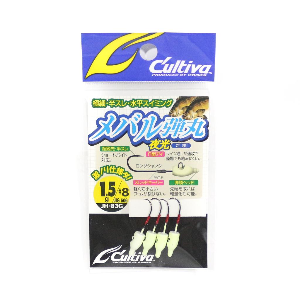 Owner JH-83G Джиг-головка Mebaru Bullet Glow 1,5 грамма Размер 8 (1550)