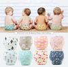 6 Layer Waterproof Reusable Cotton Baby Training Pants Infant Shorts Underwear Cloth Baby Diaper Nappies Panties Nappy Changing