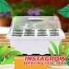 12 Hole Plant Seed Grows Box Nursery Seedling Garden Yard Tray Hot