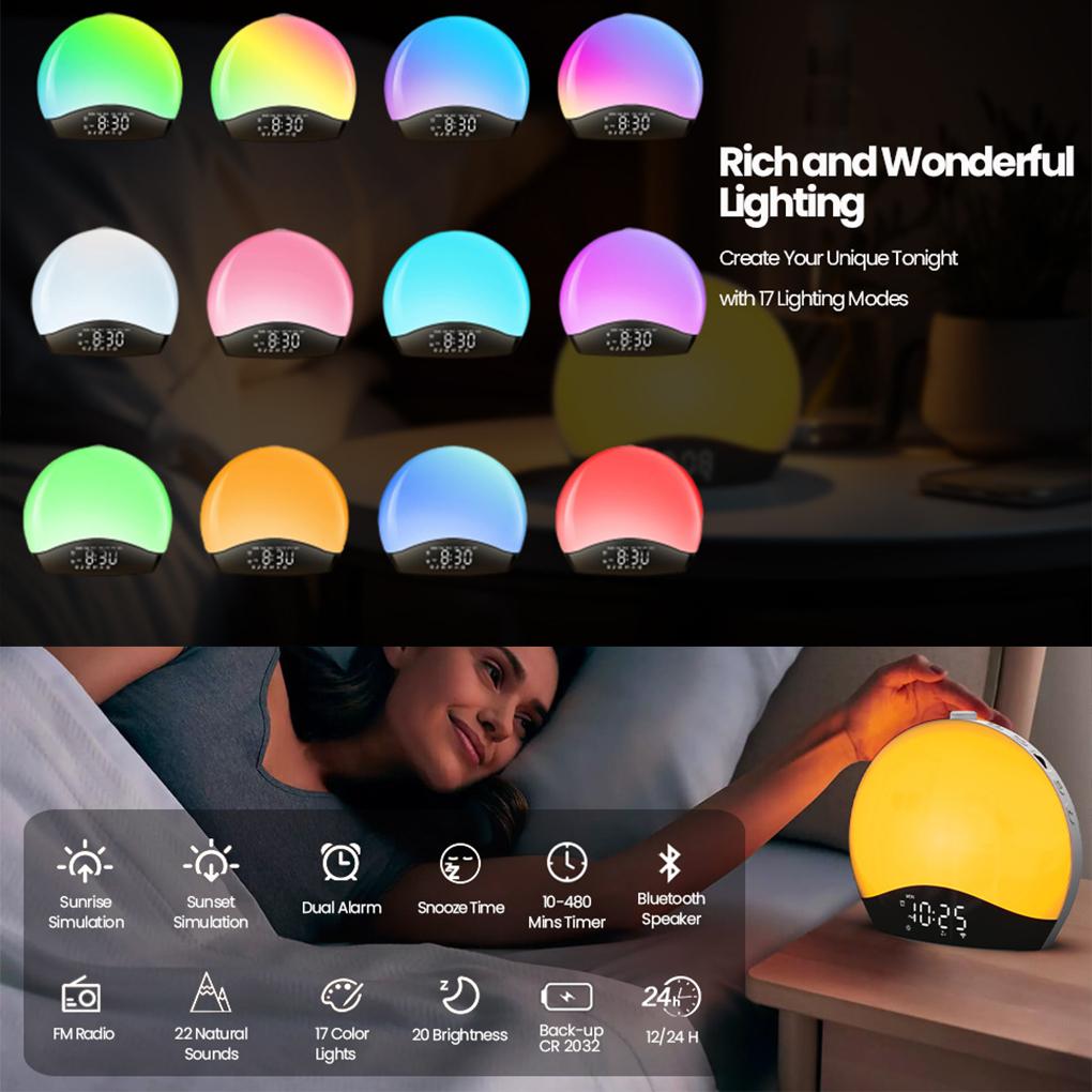 Wake Up Feeling Refreshed And Energized Sunrise Alarm Clock Easy To Read And Silent Operations