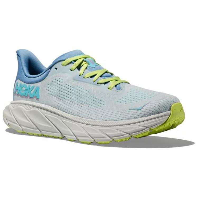 HOKA One One Arahi 7 Удобные Универсальные Амортизирующие Прочные Низкие Кроссовки для Трейлраннинга Женские кроссовки Бело-синие 1147890-ISK