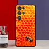 Золотой Сотовый Медоносная Пчела Чехол-Фонда Для Samsung Galaxy S25 Ultra S9 S10 S20 FE S21 S22 S23 Plus S24 Ultra Чехол для Телефона