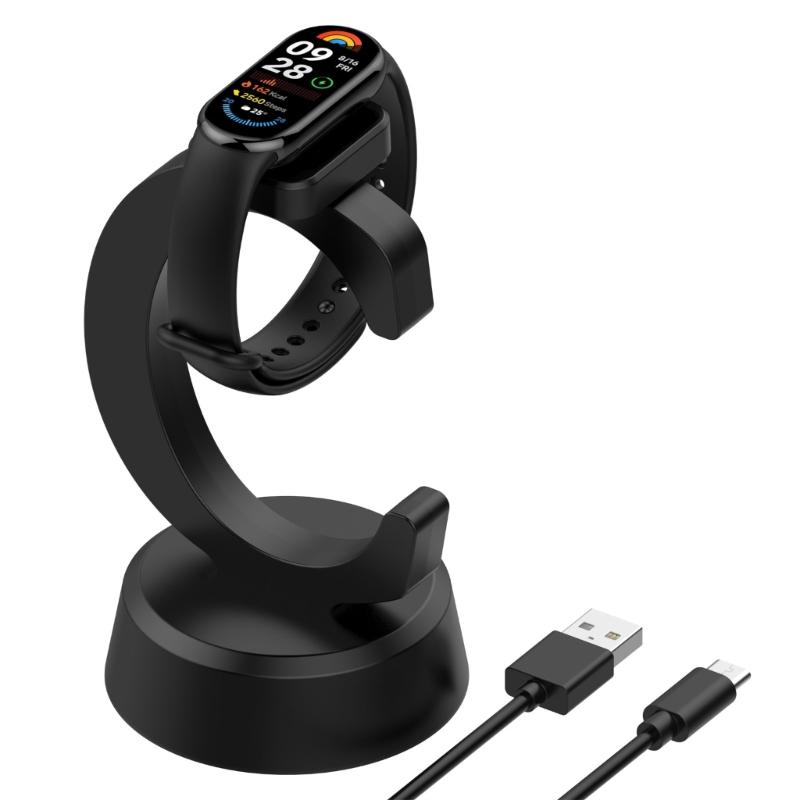 Портативная зарядная док-станция с USB-кабелем, универсальная подставка для зарядки для браслета Band 9