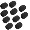 Geekria 10-Piece Set of 10mm Inner Diameter Gaming Headset Microphone Sponge Windscreen for Headsets, Microphones, Intercoms, and Lavalier