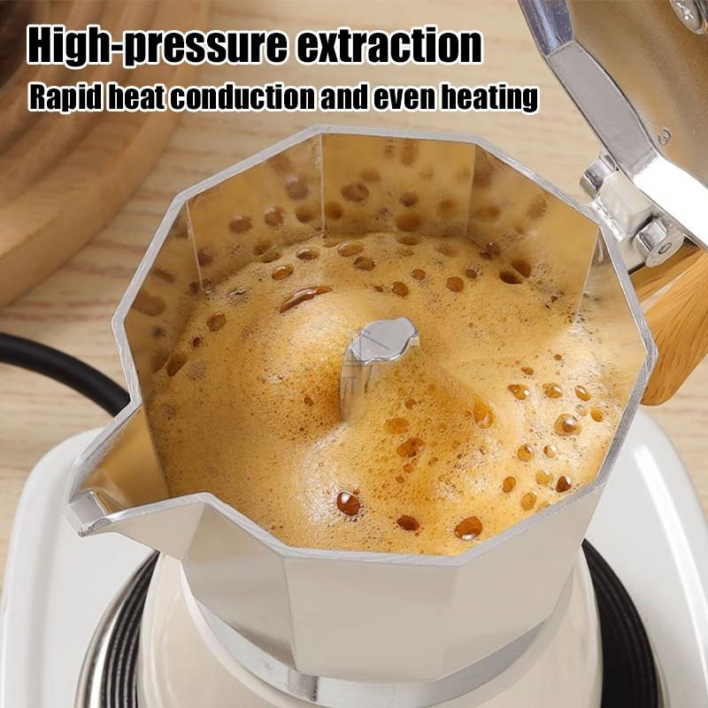 7Pcs Coffee Maker Gift Set Moka Pot Coffee Machine Kit Portable Hand Brew Espresso Coffee Equipment