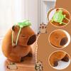 Cute fluffy plush toy, capybara, perfect as a birthday gift, interior decoration, or store decoration. Includes a turtle bag (33cm)