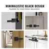 Dummy Door Lever, 2 PCS Non-Turning Single Side Push/Pull Handle, Contemporary Square Door Lever Set, Reversible for Right and Left Sided Doors,For