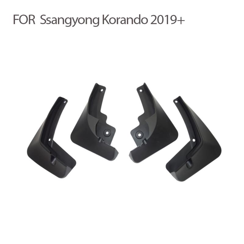 For SsangYong Ssang Yong Korando C300 Mud Flaps Guard Splash Mudguard Fender Mudflaps Car Accessories Front Rear 4pcs +