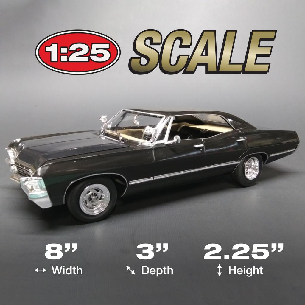 AMT 1/25 Сверхъестественное 1967 Chevrolet Impala 4-дверный Бэби Пластиковая Модель AMT1124