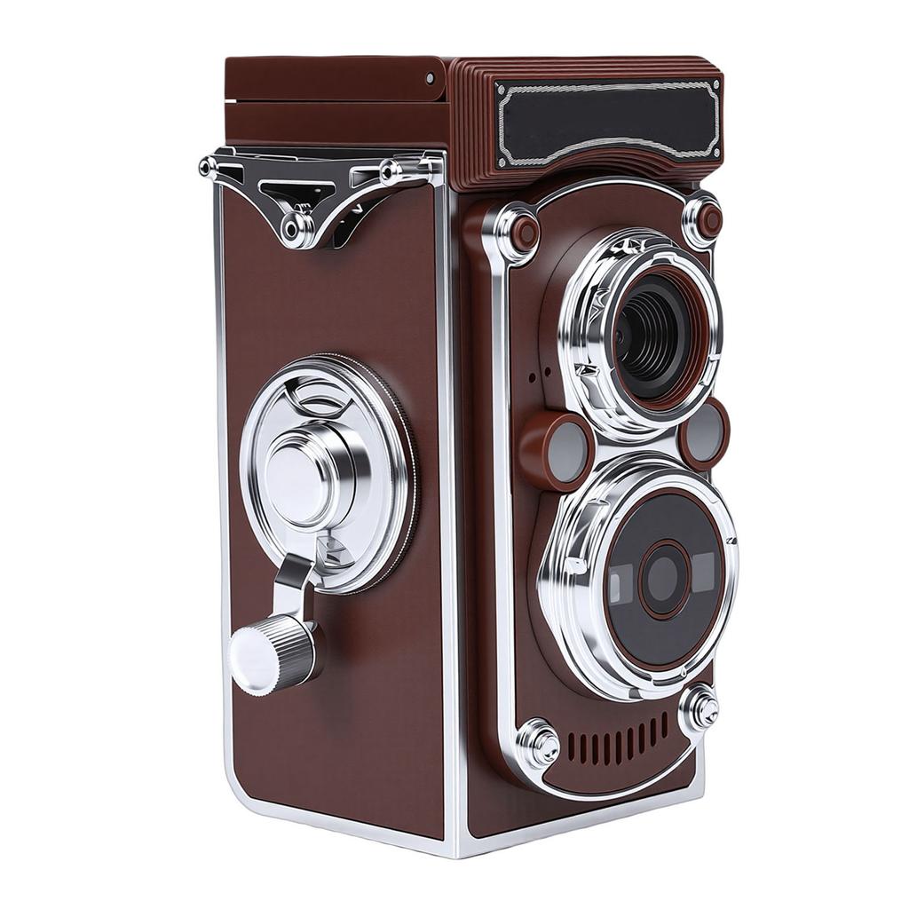 Vintage Digital Camera Portable TLR   Retro 2.7K Video 24MP Autofocus Vlog Camera Manual Joystick for Beginners Teens Adults