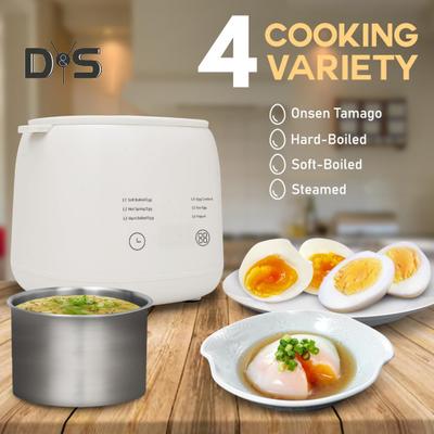 6-в-1 быстрая яйцеварка с сенсорным экраном, дизайн таймера, автоматическое отключение, звуковое напоминание, компактный размер, портативная электрическая яйцеварка с заварным кремом, йогуртом