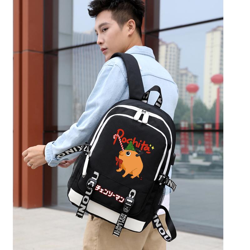 Рюкзак с принтом аниме, подростковый рюкзак, школьные сумки унисекс, рюкзак для ноутбука с мультяшным принтом, рюкзак для школы для мальчиков и девочек