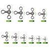 Bearing Barrel Trident Fishhook Connector 3 Way Bearing Swivel Cross Line T-shape Fishing Swivels