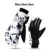 Winter Ski Gloves Unisex Non-slip Waterproof Thicken Windproof Gloves Motorcycle Cycling Fleece Warm Snow Sports Gloves