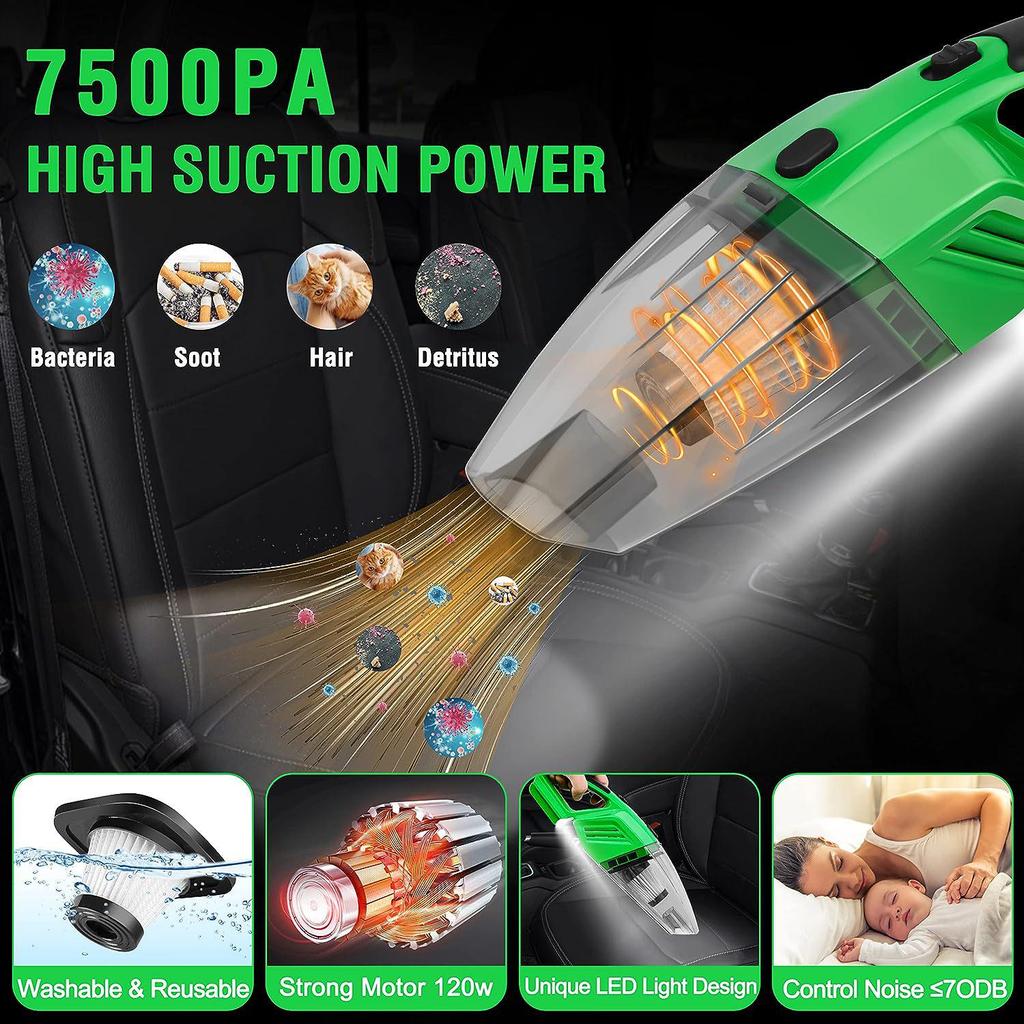 Экологичный набор для чистки автомобиля: Щетка для колесных ступиц, Очиститель кондиционера, Глина, Пылесос и Ручная щетка для пыли