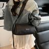 Fashion Casual Small Bag Women's 2025 New Nylon Cloth Pillow Bag Wide Shoulder Strap Single Shoulder Messenger Bag One Piece Delivery