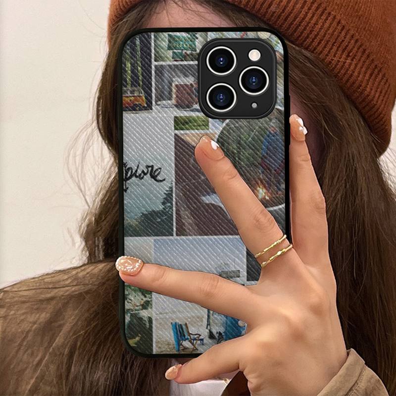 Чехол для телефона Camping Nature Mountain, жесткий кожаный чехол для iPhone 11, 12, 13 Mini Pro Max 8, 7 Plus SE 2020 X XR XS, чехол