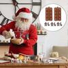 Silicone Chocolate Moulds Gingerbread Man Candy Cane Shapes Candy Cookie Moulds Cake Baking Molds For Chocolate Jelly Sweets Diy For Party(3pcs