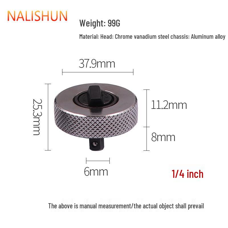 Iron Shell Mini Ratchet Wrench Set - 3-Piece (1/4, 3/8, 1/2)