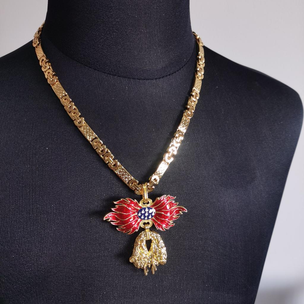 Австро-венгерский памятный значок Первой мировой войны «Золотое руно», золотая подвеска с подарочной коробкой, комплект из 2 предметов