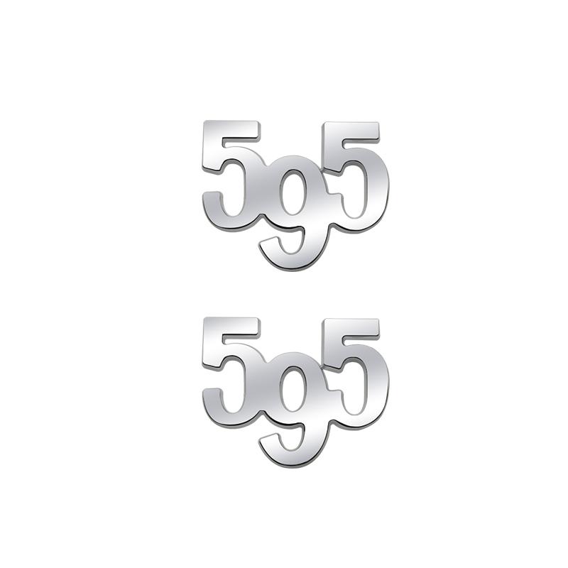 Автомобильная наклейка Металлическая 595 Логотип Шильдик Значок Наклейка на багажник Для Abarth 695 595 Turismo Competizione 70-летие