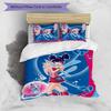 3pcs Winx Club Design Cover Set - HD Printed Bedding with 1 Cover and 2 Pillowcases - Perfect for Home and Dorm Decor
