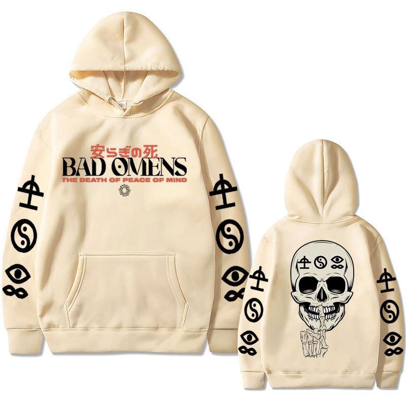 Bad Omens Группа Песня Like A Vliiain Толстовки с капюшоном с двухсторонним принтом Женские Повседневные Уличные Пуловеры Sudaderas