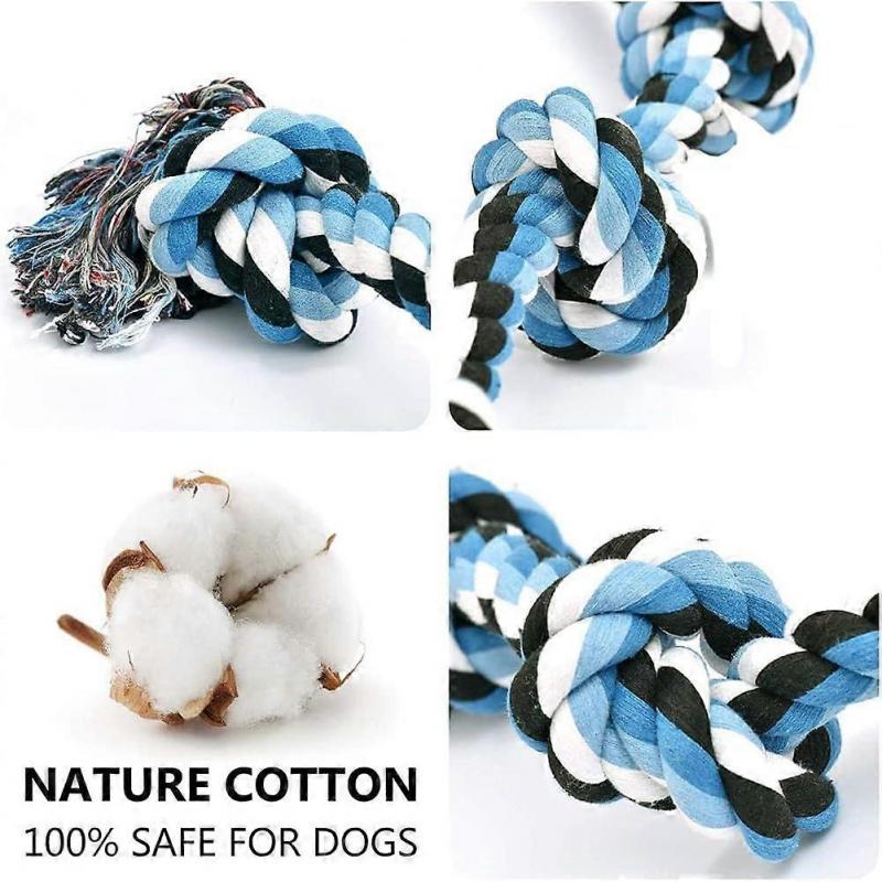 Dog Rope Toys for Large/Medium Aggressive Chewers, Dog Chew Toy 92cm 5 Knots, Tug of War Toys for Teeth Cleaning