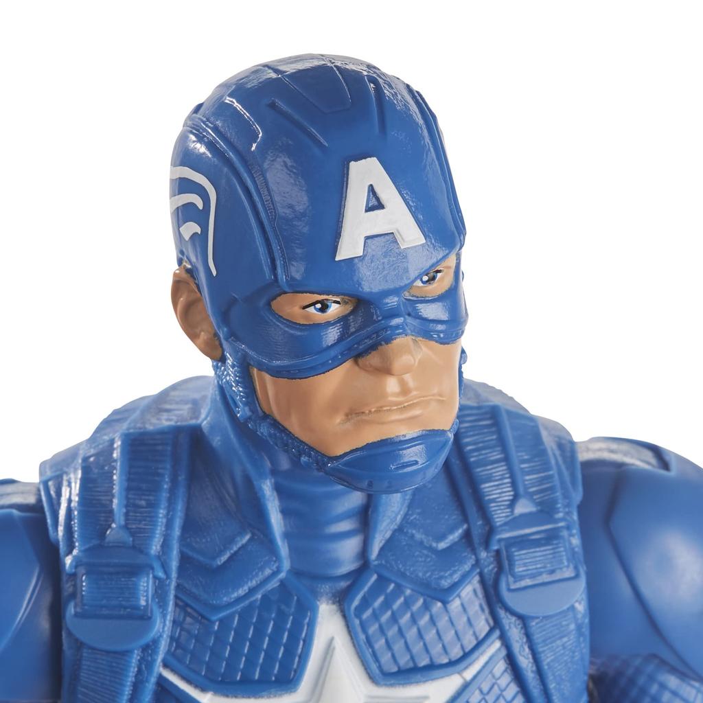 Hasbro Marvel Серия Titan Hero Мстители Капитан Америка Экшн Экшн Игрушка Мстители для детей от 4 лет и Аутентичная фигурка, 12 дюймов (30 см) Фигура, Вверх,