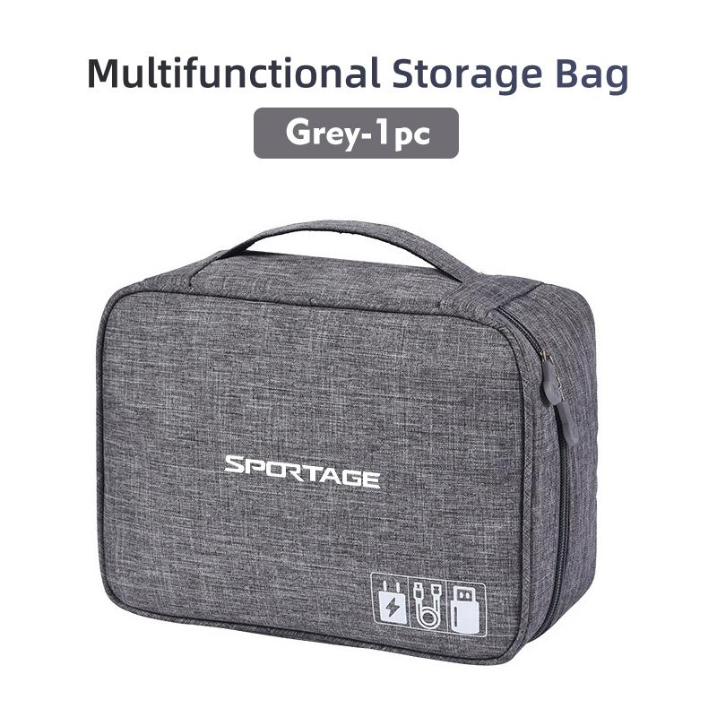 AXADSN1 Car Travel Large Capacity Organizer Storage Data Line Bag For KIA Sportage Rio K5 K2 Optima Cerato Proceed Venga Sedona