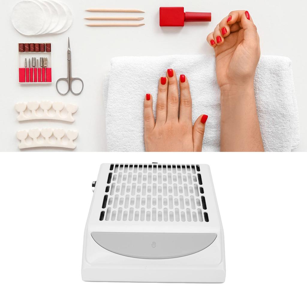 Пылесборник для ногтей с регулируемой скоростью, низким уровнем шума, вакуумный пылесборник для ногтей 4500 об/мин со светодиодной подсветкой Br