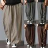 Wide Pants Women's Spring and Autumn Cotton and Linen Thin Loose Casual Pants Linen Wide-leg Harem Trousers