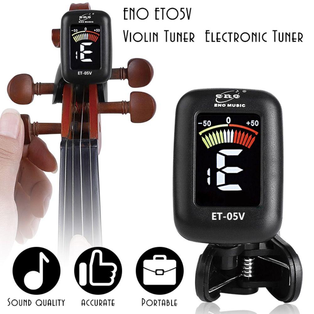 Portable ENO Violin Tuner ET05V Cello Clip-on Tuner Violin Parts Accessories Clip-on Tuner Violin